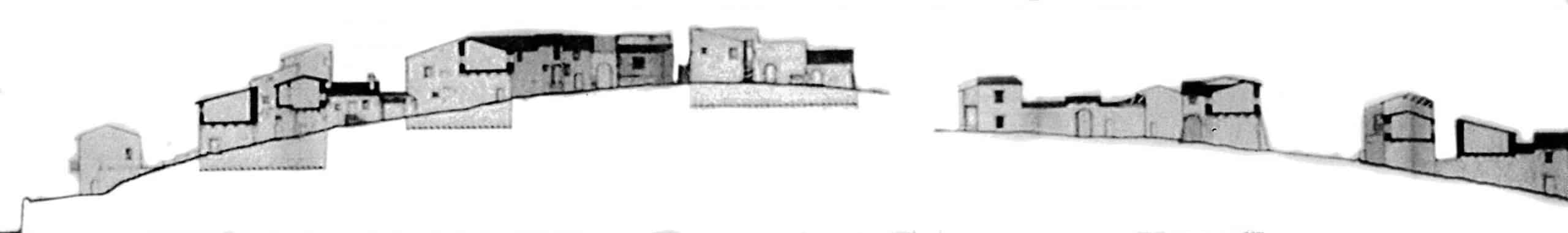 10 - Piano di Recupero del patrimonio edilizio esistente del Comune di Vallo di Nera (PG); con L. Triggiani e S. Terenzi - Profili della località Meggiano