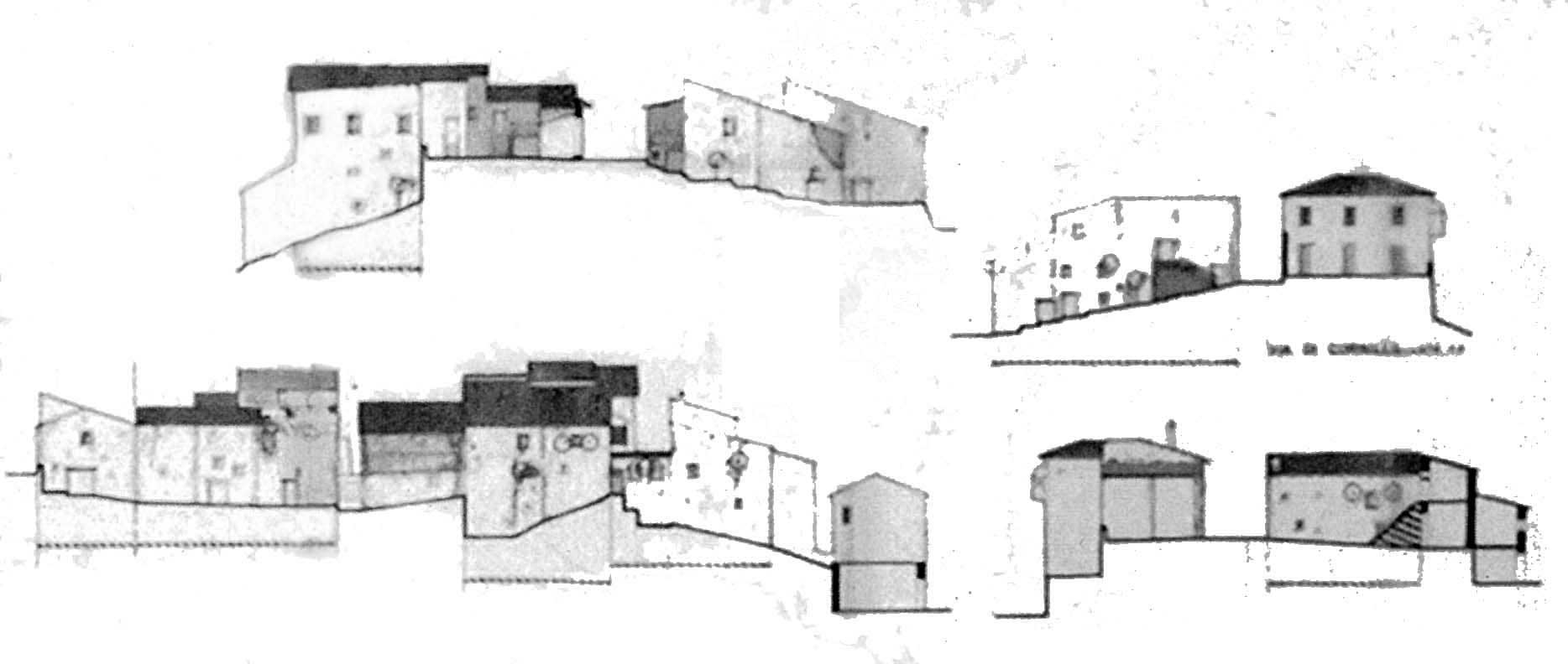 11 - Piano di Recupero del patrimonio edilizio esistente del Comune di Vallo di Nera (PG); con L. Triggiani e S. Terenzi - Profili della località Meggiano
