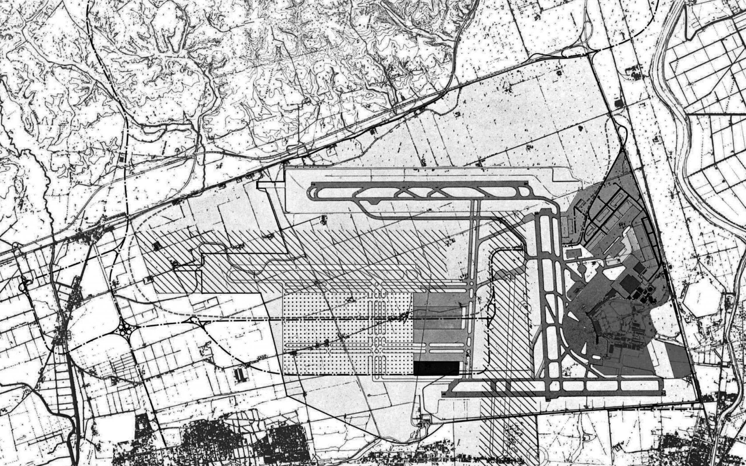 11 - Piano di ammodernamento e sviluppo a Medio e Lungo Termine, Aeroporto “L. Da Vinci”, Fiumicino (RM), per ADR - Planimetria generale