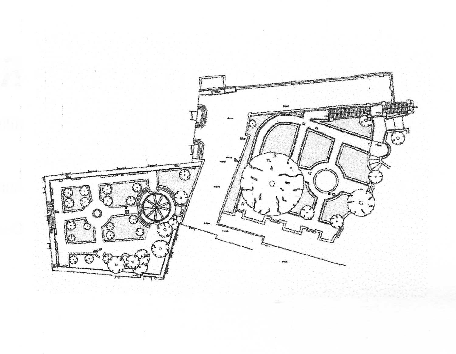 13 - Rilievi diretti e strumentali del Giardino Romano al Campidoglio, Roma - Planimetria generale