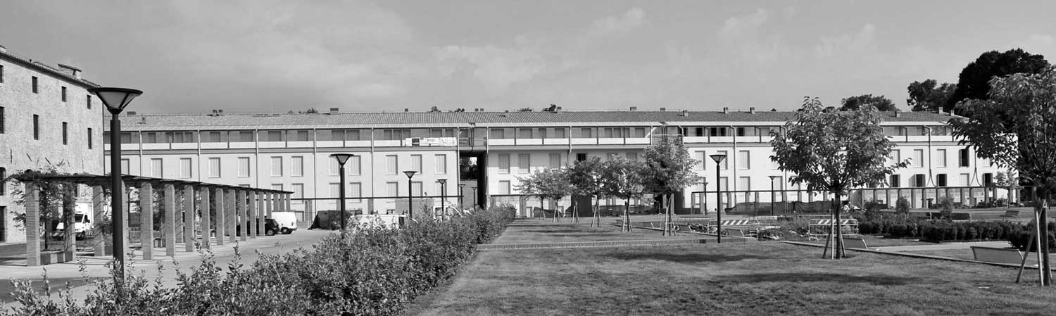 21 - Recupero edilizio per complesso residenziale nell’area dell’ex Caserma Mazzini a Lucca, per Polis SpA; con L. Lucchesi, R. Magagnini, C. Pediconi e G. Ricci - Vista esterna