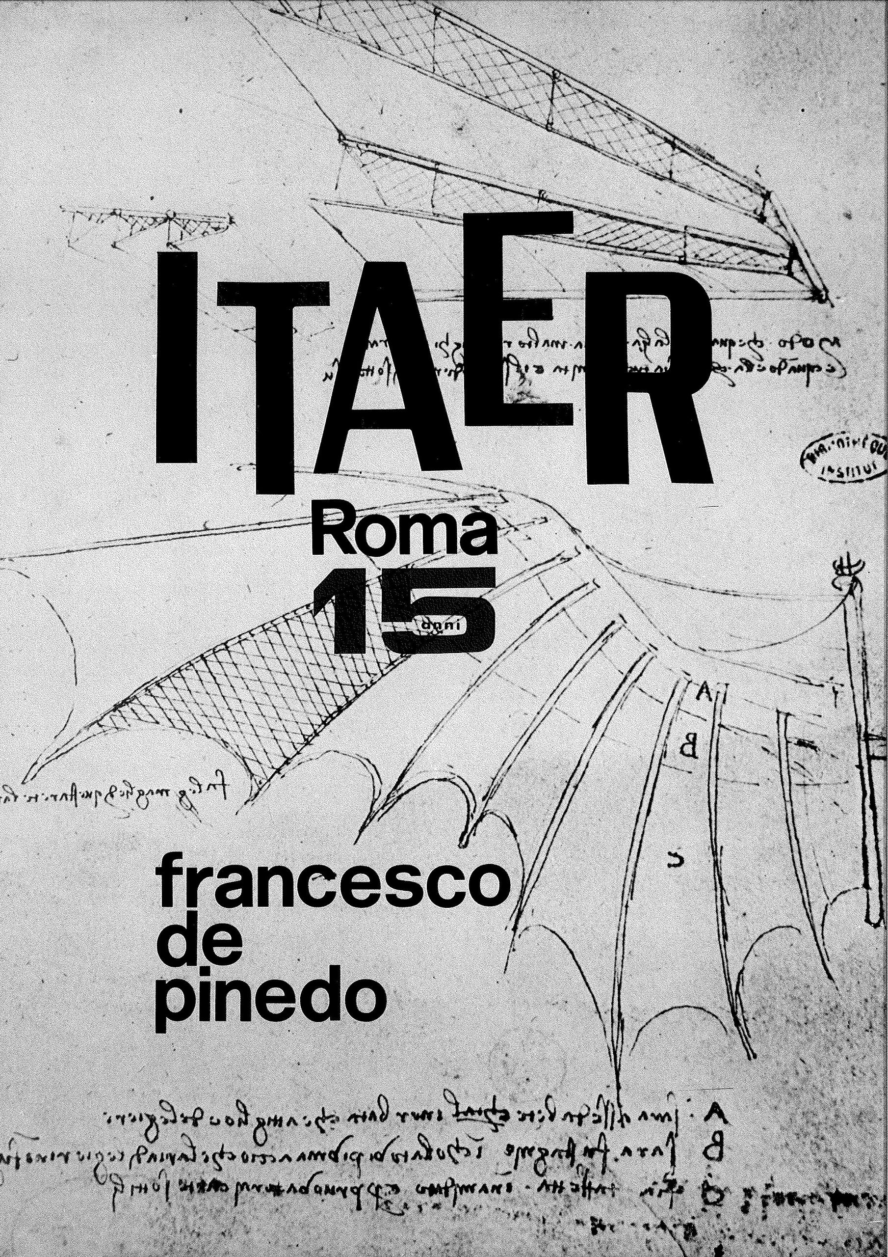 34 - Francesco De Pinedo. 15 anni di attività, fascicolo dell’Istituto Tecnico Industriale, Roma 1985 - Copertina
