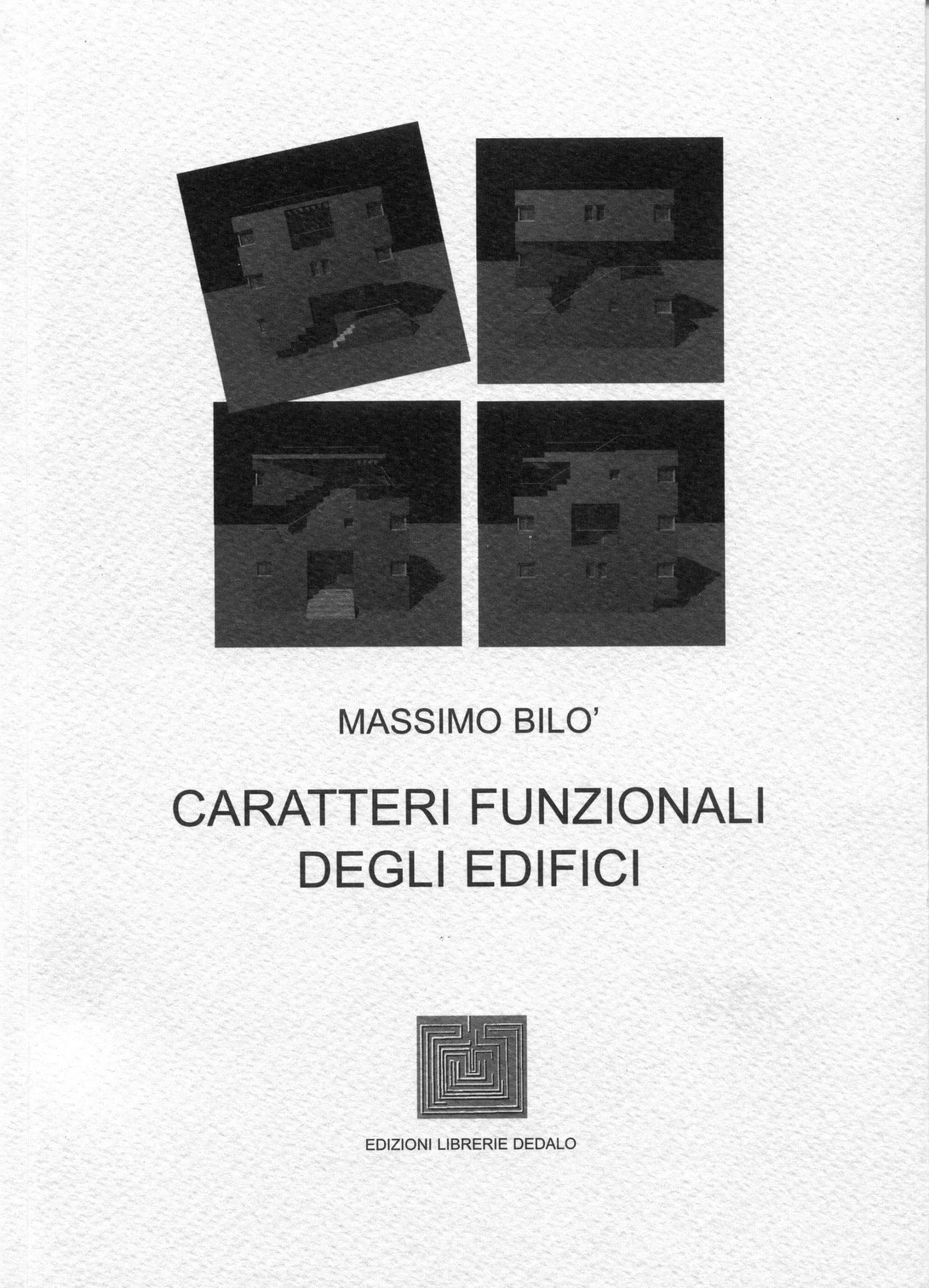 3 - Caratteri funzionali degli edifici, Edizioni Dedalo, Roma 2001, Copertina