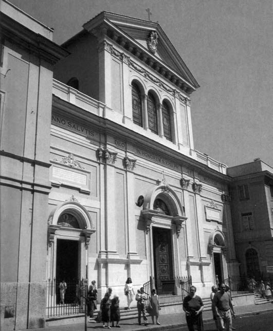 1 - Ristrutturazione della Chiesa di S.Giuseppe al Trionfale - vista della facciata