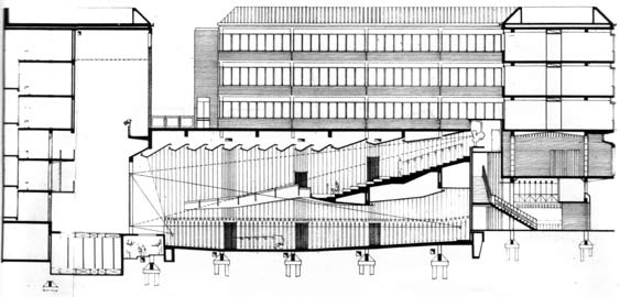 Progetto per il nuovo Teatro degli Industri a Grosseto. Concorso (con R. Arnaboldi) - sezione