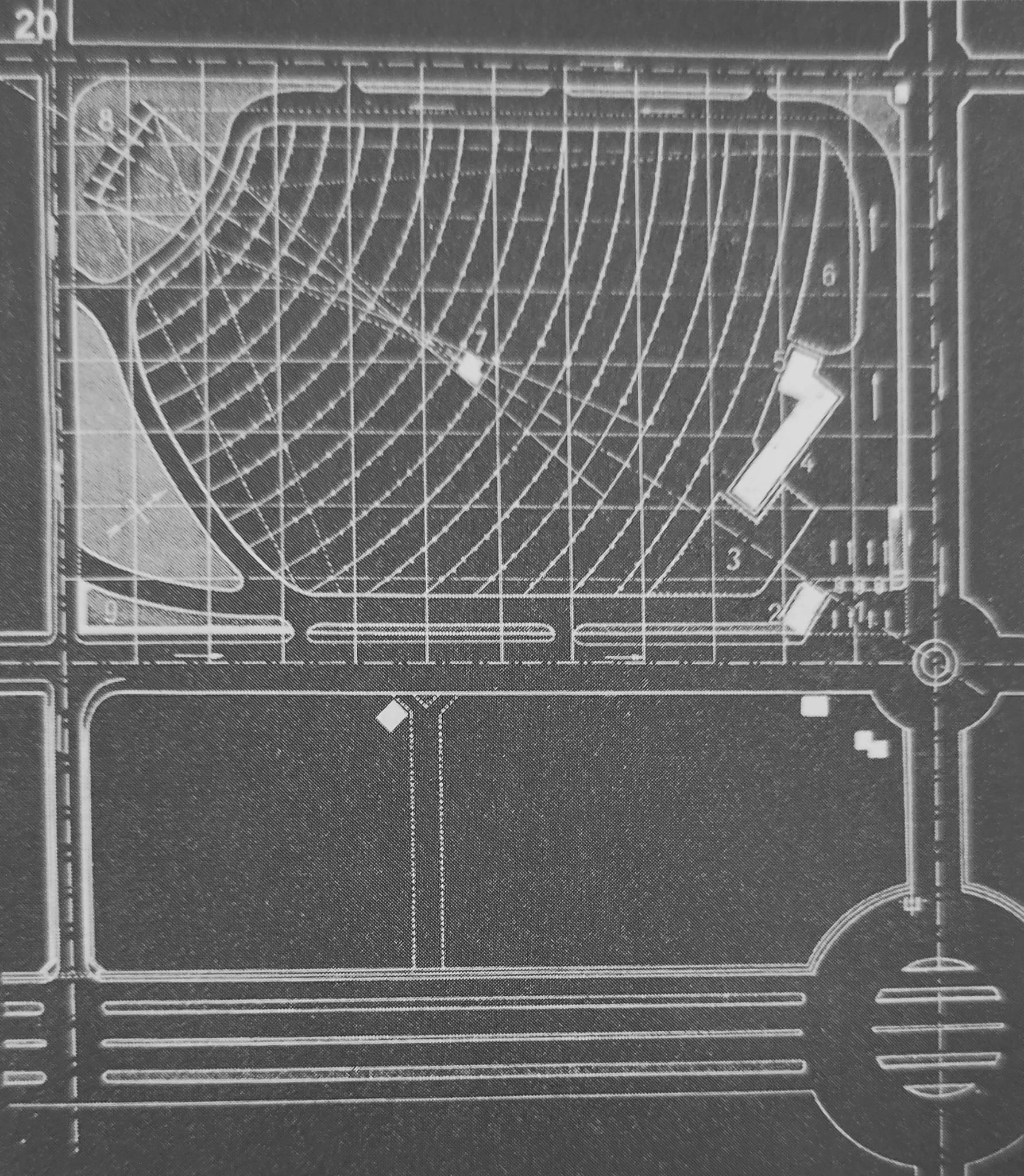 19 - Metro Drive-in Cinema a Casal Palocco, Roma, 1957- pianta di progetto