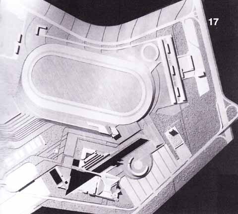 17 - Centro Regionale turistico di loisir e nuovo Ippodromo, Follonica (GR), 1974, (con M. Taddei) - plastico