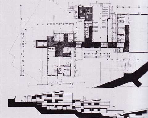 10 - Scuola Elementare, Roccastrada (GR), 1980, (con M. Taddei) - pianta e prospetti