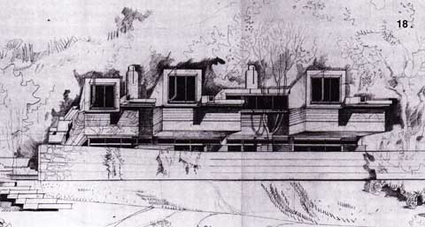 18 - Villa a Porto Santo Stefano (GR), 1968 - veduta prospettica