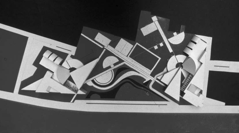 15. Centro direzionale di Perugia Fontivegge,
P. Angeletti, C. Conforto, G. De Giorgi, M. Fiorentino, A. Muntoni, M. Pazzaglini e G. Remiddi, 1971, concorso internazionale - Vista zenitale del plastico