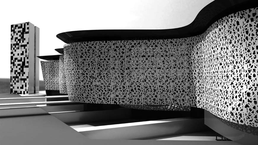 39. Progetto per il Teaching Maternity and Pediatric Hospital di Dyala (Iraq), G. De Giorgi, A. Muntoni e M. Pazzaglini con M. Lauriola, L. Pazzaglini e Masco Impianti Srl, concorso
internazionale, 2011-12 - Rendering