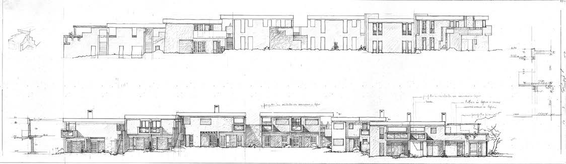 16. Condomini del Gabbiano Reale e dei Mirti a Stintino (SS), 1981 – Prospetti