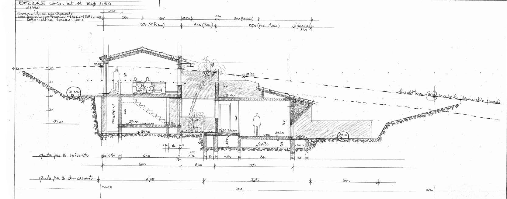 22. Condominio ‘Sa Casitta presso il Villaggio Le Vele a Stintino (SS), 1986 – Sezione