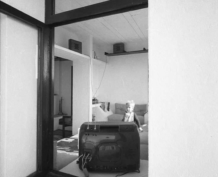 6. Casa V nel Villaggio dei Pescatori in via Silvi Marina a Fregene (RM), 1971 – Vista interna