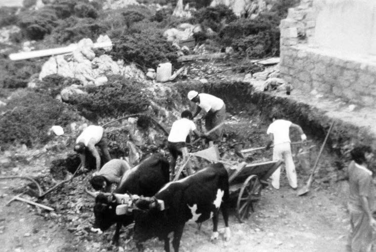 9. Casa S nell’Isola di S. Maria della Maddalena (SS), 1973-77 – Vista del cantiere