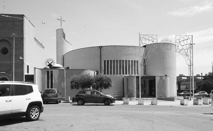 3. Progetto della Chiesa di San Bonaventura ad Anzio (RM), 1969-73 – Vista esterna