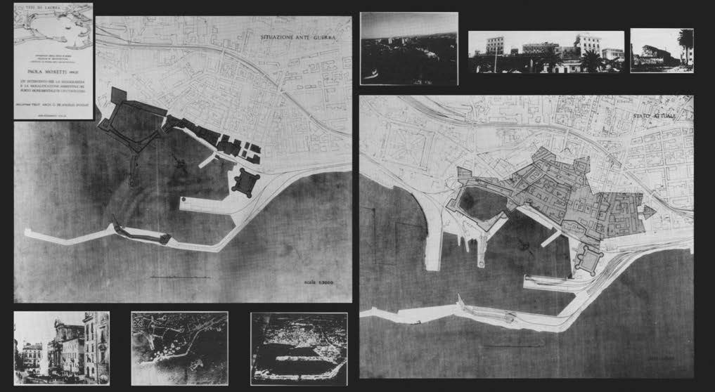 1a. Un intervento per la salvaguardia e la riqualificazione ambientale del porto monumentale di Civitavecchia (RM), tesi di laurea, 1965-67 – Elaborato grafico