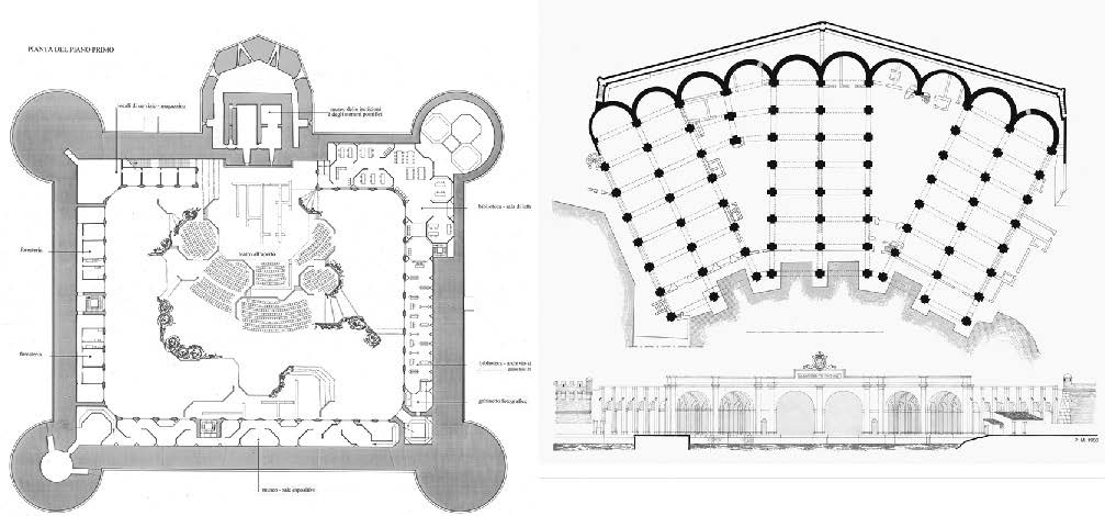 1b. Un intervento per la salvaguardia e la riqualificazione ambientale del porto monumentale di Civitavecchia (RM), tesi di laurea, 1965-67 – Elaborato grafico