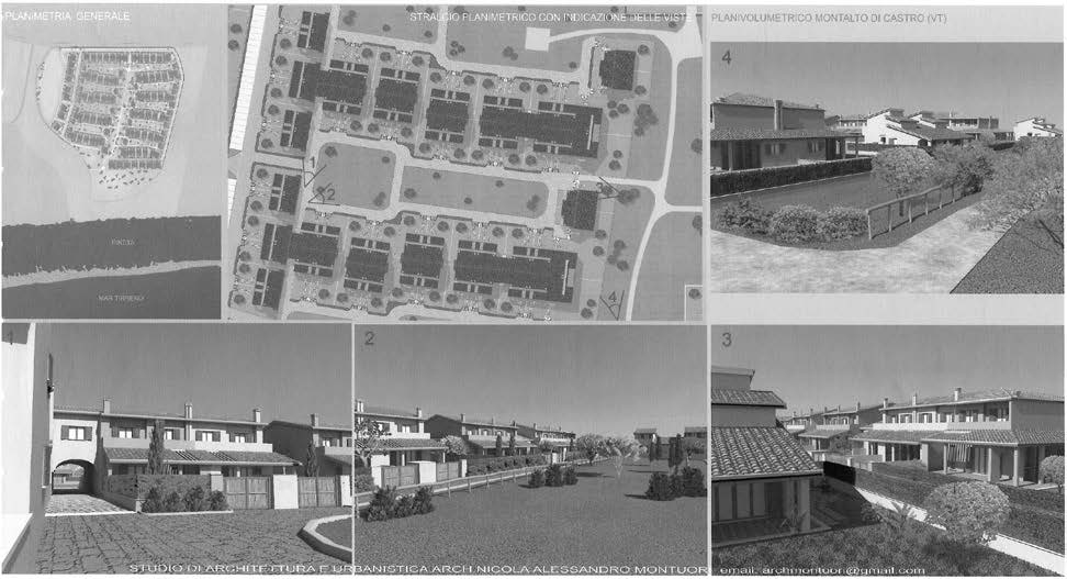 21. Progettazione urbanistica di lottizzazione convenzionata su sottozona F3 del PRG di Montalto di Castro (VT), 2011 – Tavola di progetto