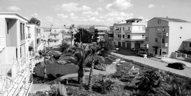 25. Centro direzionale, residenziale, commerciale e parco pubblico nella lottizzazione “I giardini di Sestu” (CA), 2007 – Vista esterna