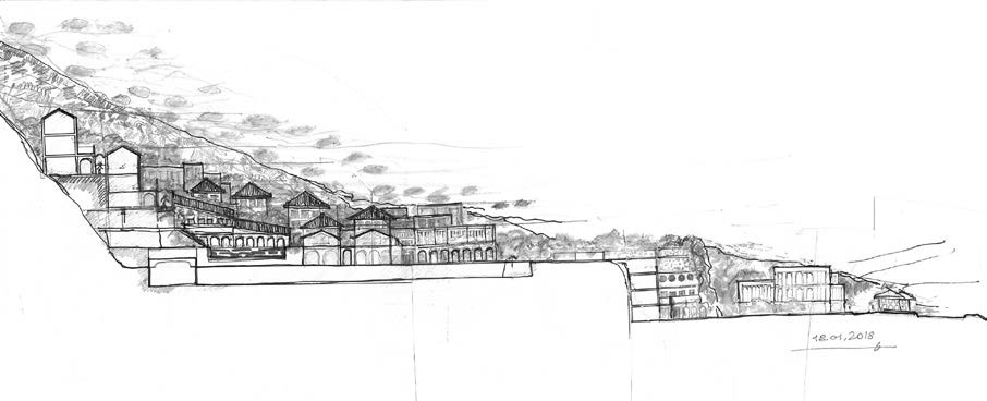 28. Progetto di pianificazione del territorio con piano di riqualificazione urbanistica dell’ex cava sulla strada provinciale 53A in loc. Monte Ripoli a Tivoli (RM), 2020 – Sezione