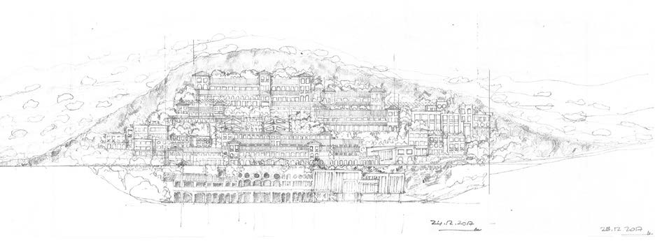 29. Progetto di pianificazione del territorio con piano di riqualificazione urbanistica dell’ex cava sulla strada provinciale 53A in loc. Monte Ripoli a Tivoli (RM), 2020 – Vista d’insieme