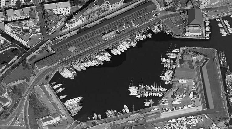 30. Progetto di restyling del Porto storico di Civitavecchia (RM), 2001-2005 e 2017 – Vista dall’alto