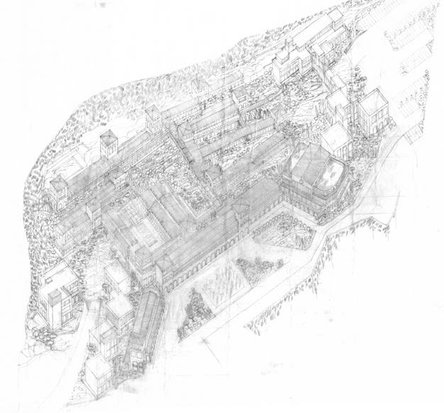 30. Progetto di pianificazione del territorio con piano di riqualificazione urbanistica dell’ex cava sulla strada provinciale 53A in loc. Monte Ripoli a Tivoli (RM), 2020 – Vista d’insieme