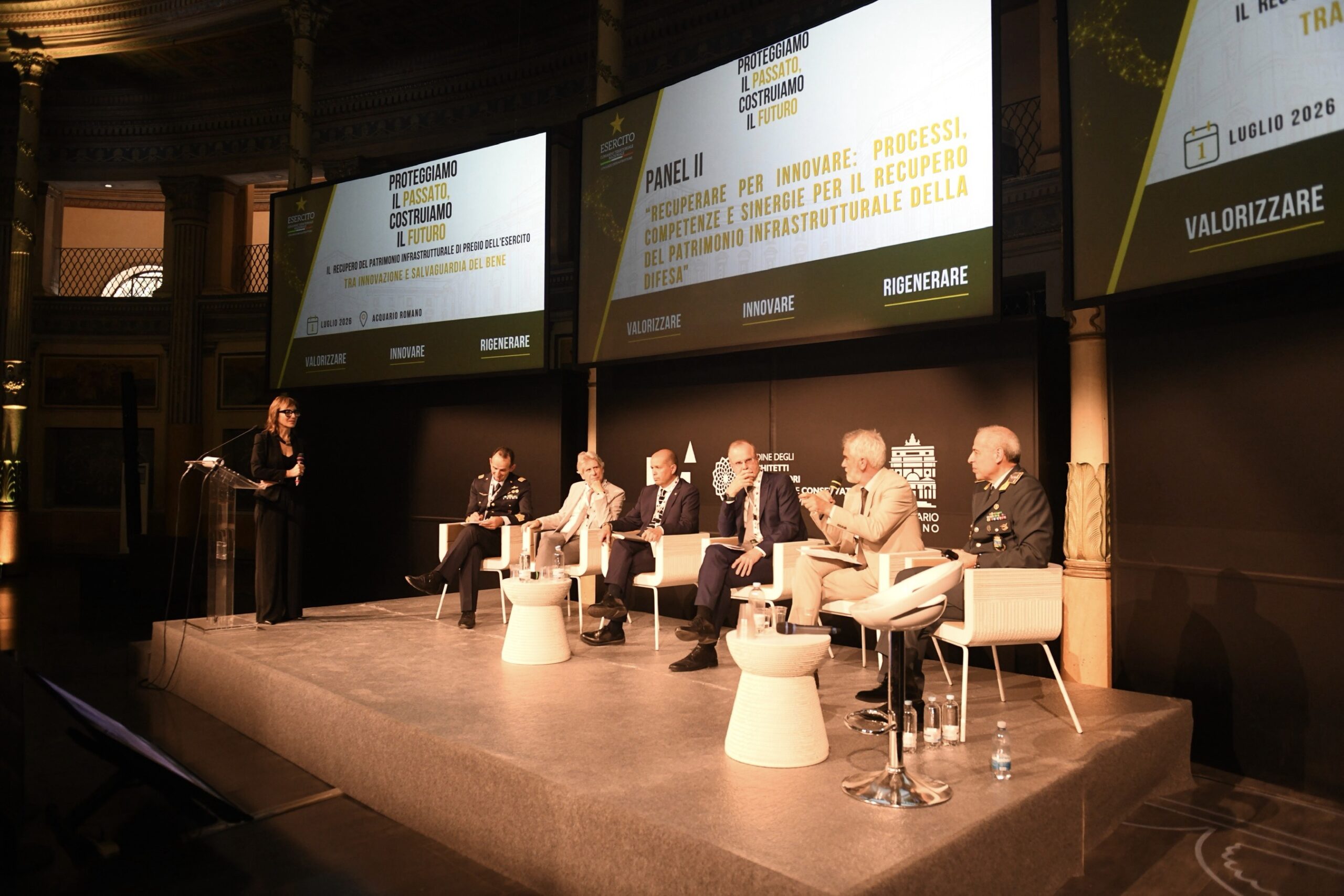 Foto 4 II Panel Ge. CA Buratti - Dottor Magnani - Ge. D Caccamo - Arch. Rocchi - Ing- Giovenali - Gen. D. Sciandra